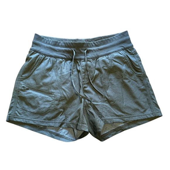 The North Face Shorts Women Small Green Elastic Waistband Nylon/Polyester Preppy - Picture 1 of 15
